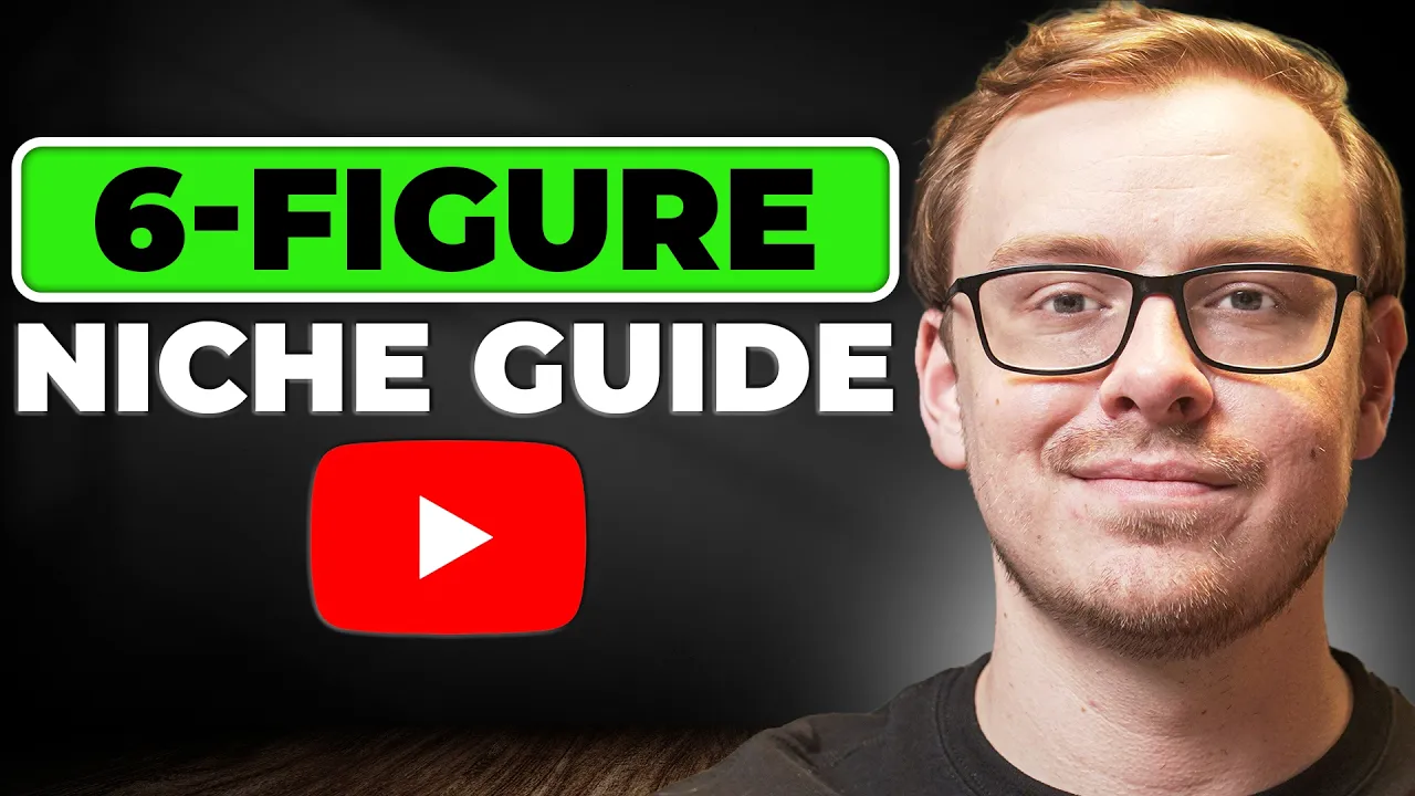 How to Find The PERFECT 6-figure YouTube Niche (Full Course) thumbnail