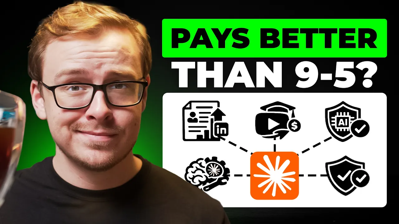 5 Claude AI Side Hustles That Can REPLACE a Six-Figure Job thumbnail