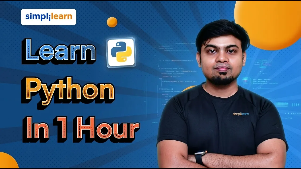 Python Tutorial For Beginners 2026 | Python Programming Tutorial | Python Full Course | Simplilearn thumbnail