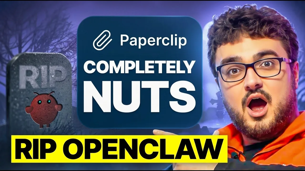 Paperclip + Claude Code Just KILLED OpenClaw (IT'S OVER) thumbnail