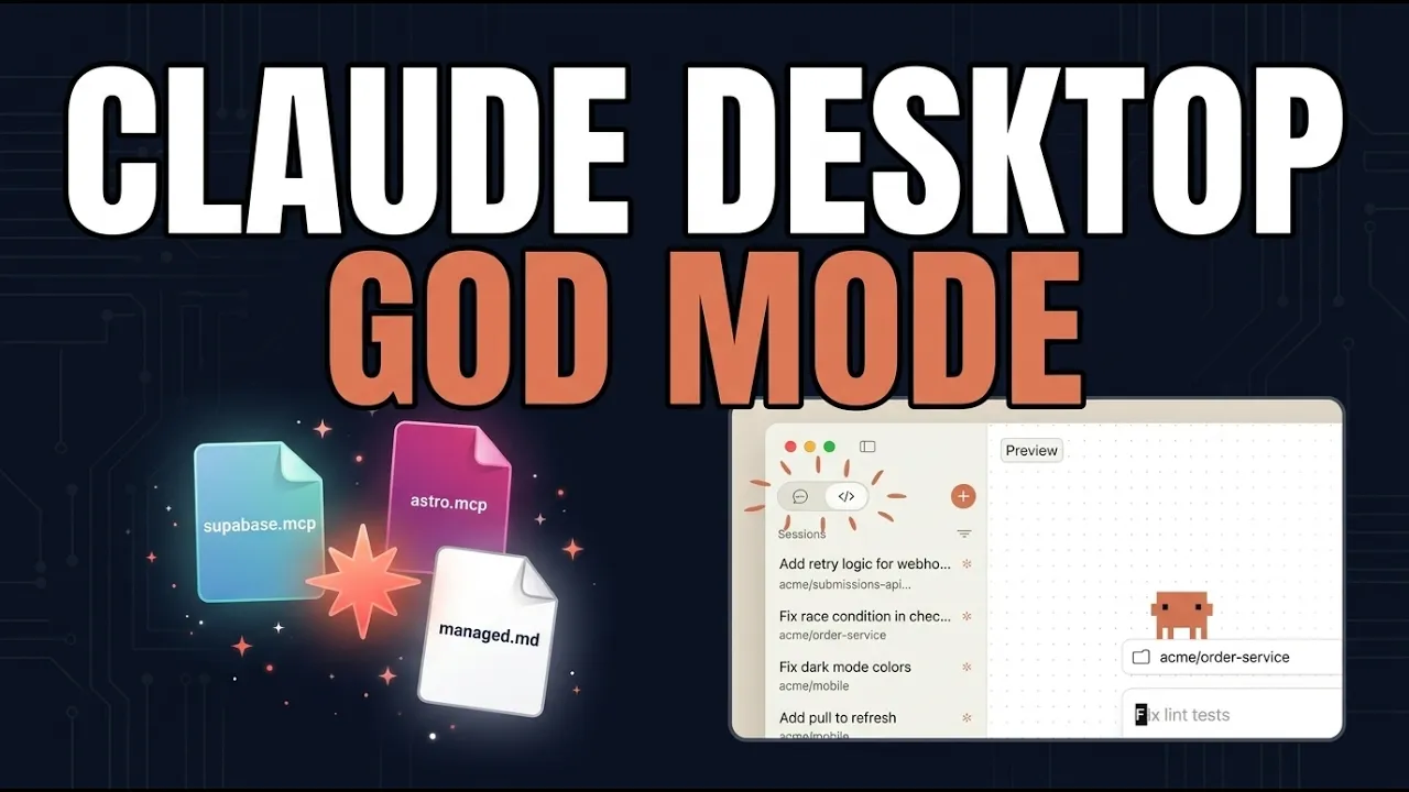 Claude Code Desktop + This MCP = ABSOLUTELY INSANE thumbnail