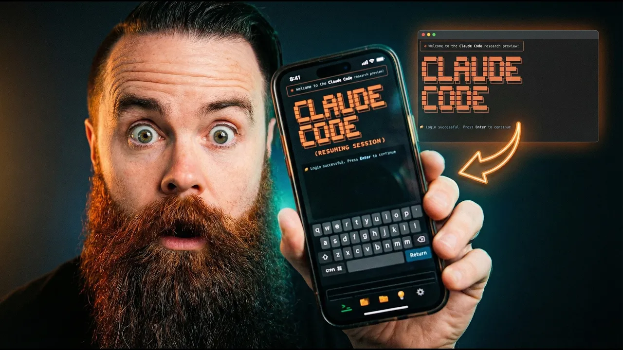 Claude Code on your Phone is OFFICIAL (it changes  everything) thumbnail