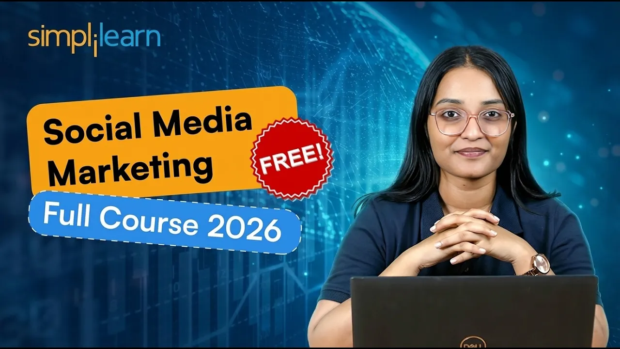 Social Media Marketing Full Course 2026 [FREE] | Social Media Marketing Tutorial | Simplilearn thumbnail