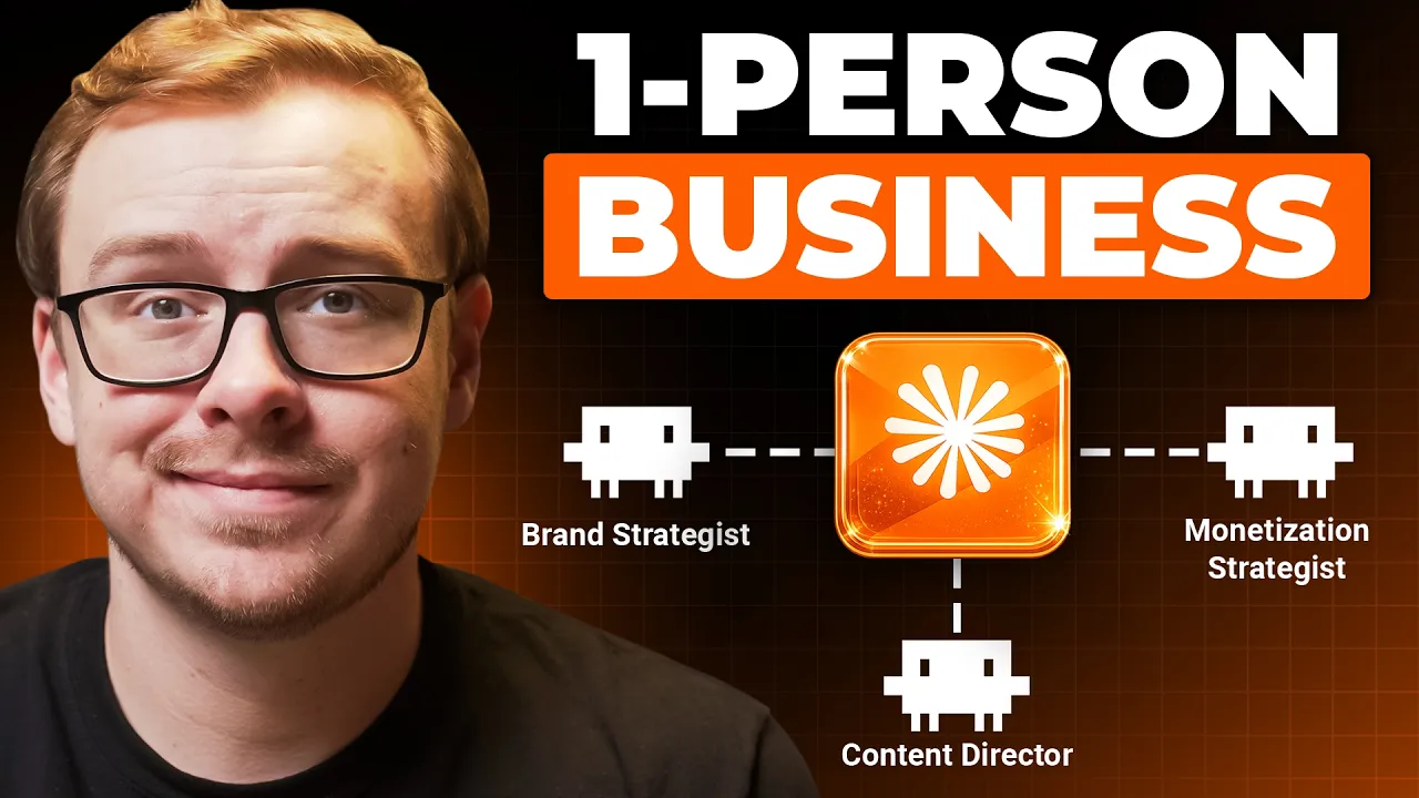 How I'd Start a 1-Person Business + Personal Brand With Claude AI in 30 Days thumbnail
