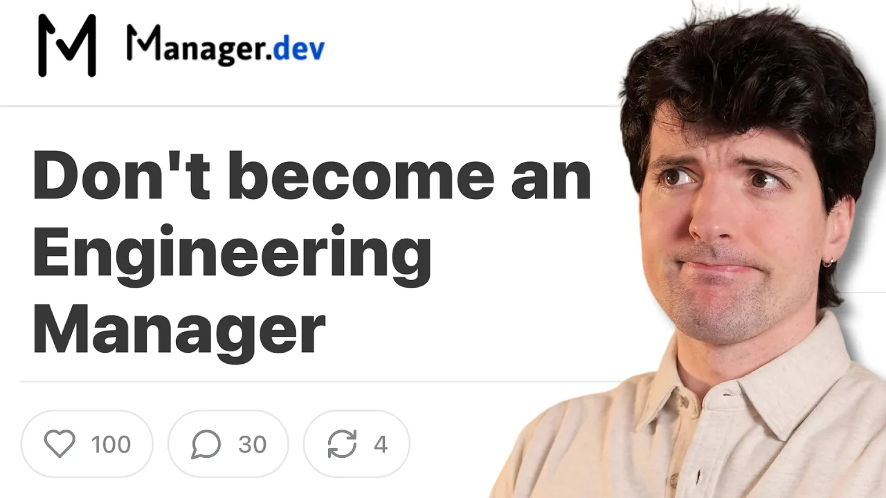 You don't want to be a manager. thumbnail