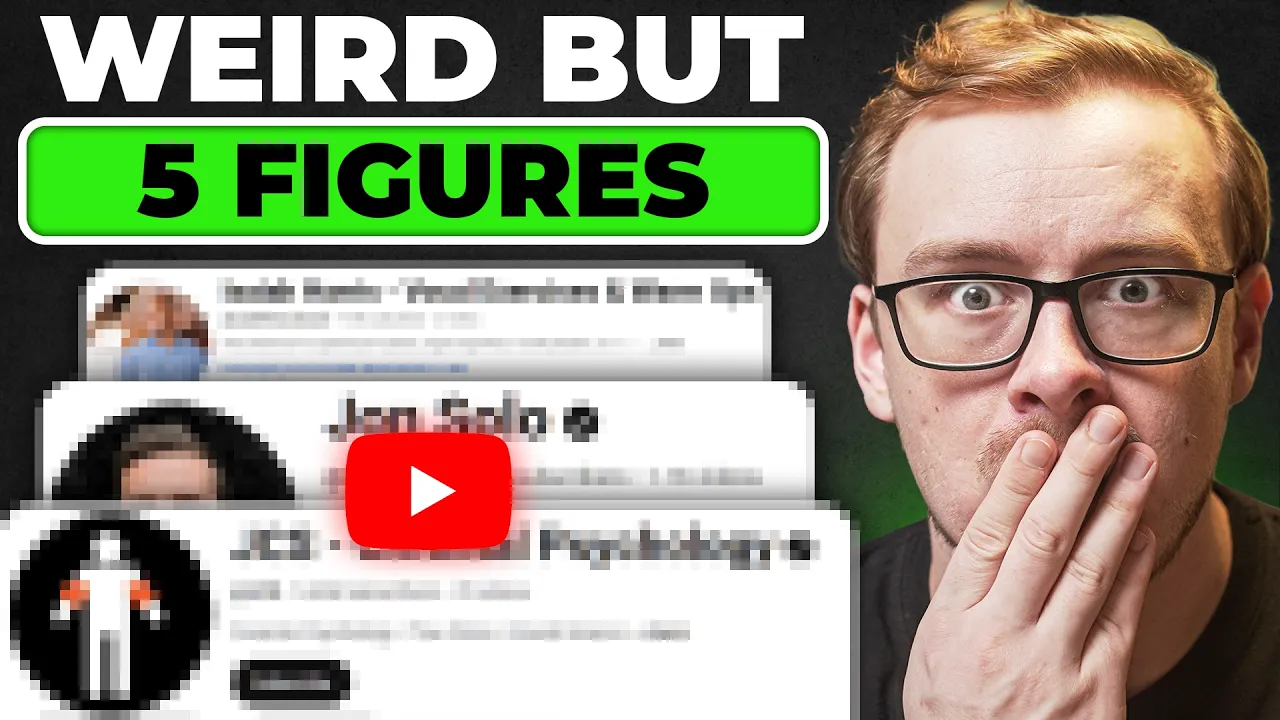 7 Weird YouTube Channels Making 5 Figures A Month (Nobody Talks About These) thumbnail