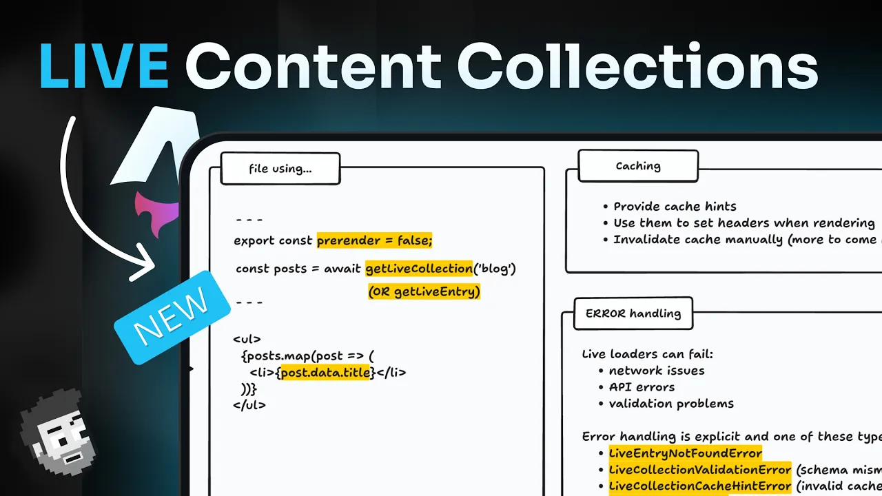 Astro's NEW take on content (live content collections) thumbnail