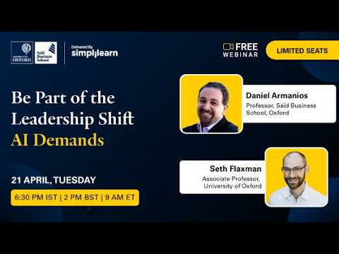 Data, Decisions, And Digital Transformation With AI In 2026 | AI Strategy Webinar | Simplilearn thumbnail