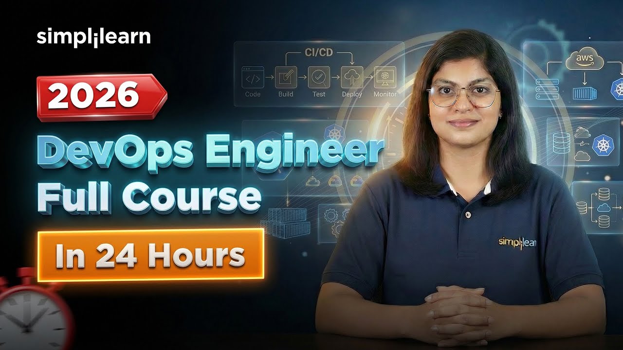DevOps Engineer Full Course 2026 | Learn DevOps In 24 Hours | DevOps Tutorial | Simplilearn thumbnail