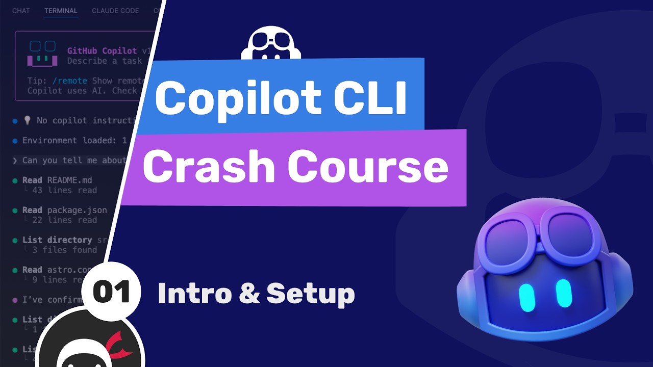 Copilot CLI Tutorial #1 - Intro & Setup thumbnail