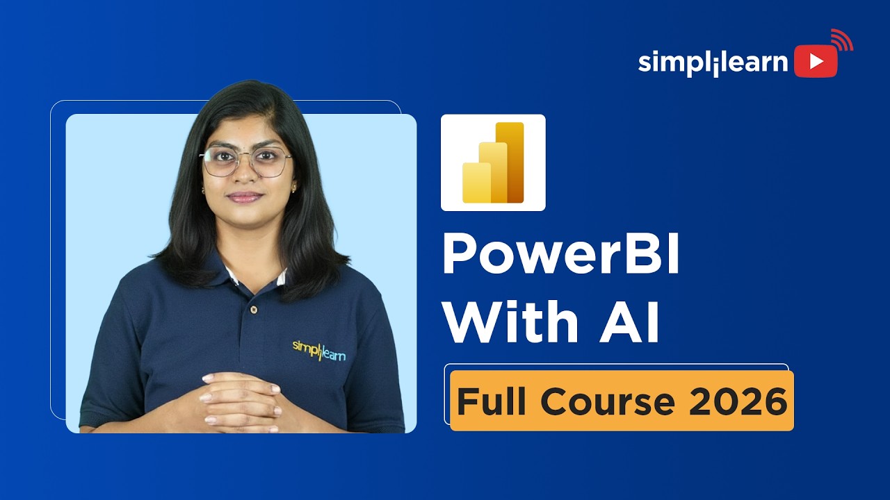 Power BI With AI Full Course 2026 | Learn Power BI With AI | Power BI With AI Tools | Simplilearn thumbnail