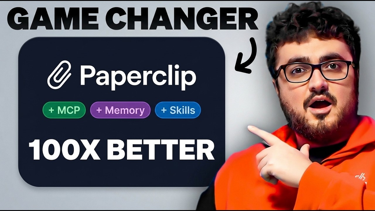 Paperclip Just Got 100X Better (MCP + Agent Skills Added) thumbnail
