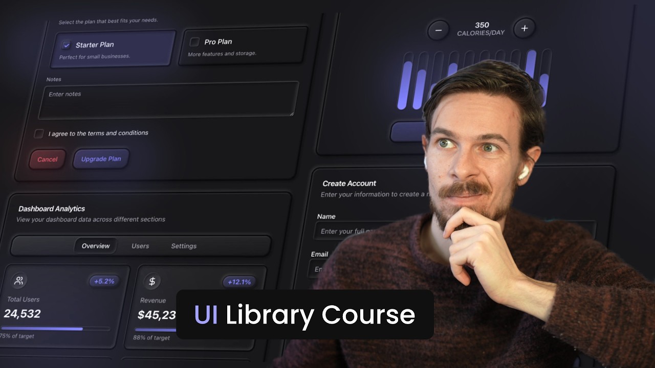 Build Your Own UI Library Course | React BaseUI thumbnail