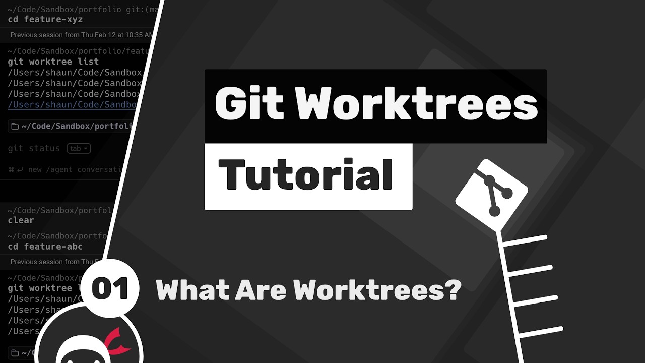 Git Worktrees Tutorial #1 - What are Git Worktrees? thumbnail