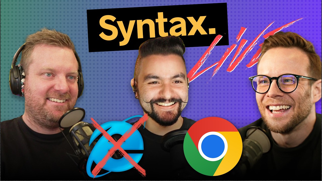 Chrome is the new IE6 ⟡ Does AI need it's own language? ⟡ Antigravity CLI ⌁ Syntax Weekly ⌁ thumbnail