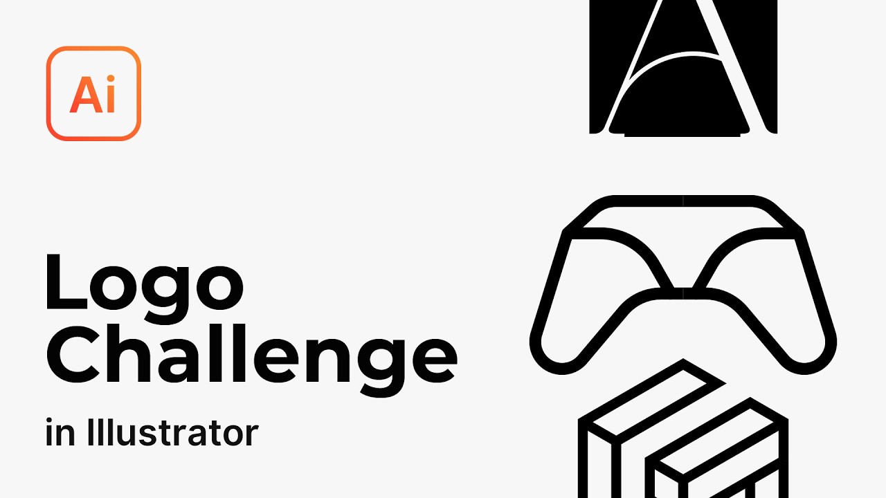 I challenged myself to design 4 logos with brutal constraints thumbnail