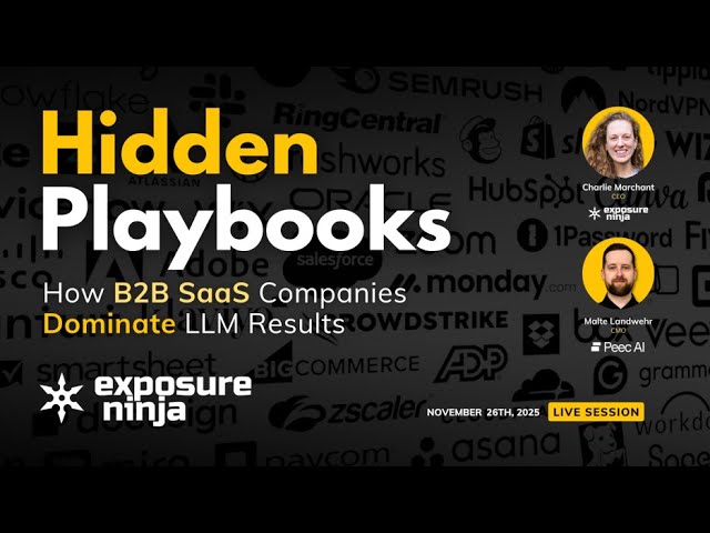 Hidden Playbooks: How B2B SaaS Companies Dominate LLM Results thumbnail