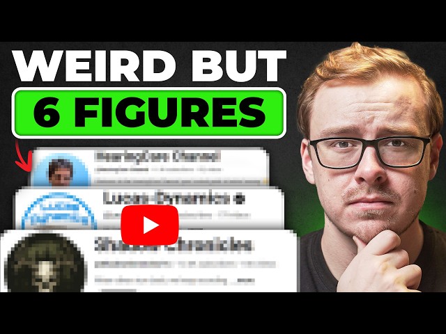 7 Weird BUT Profitable YouTube Channels That Make 6 Figures thumbnail