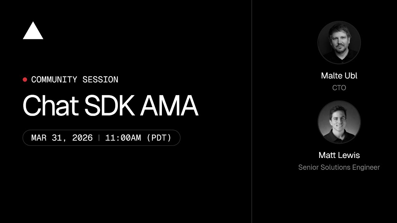 Community Session: Chat SDK AMA thumbnail
