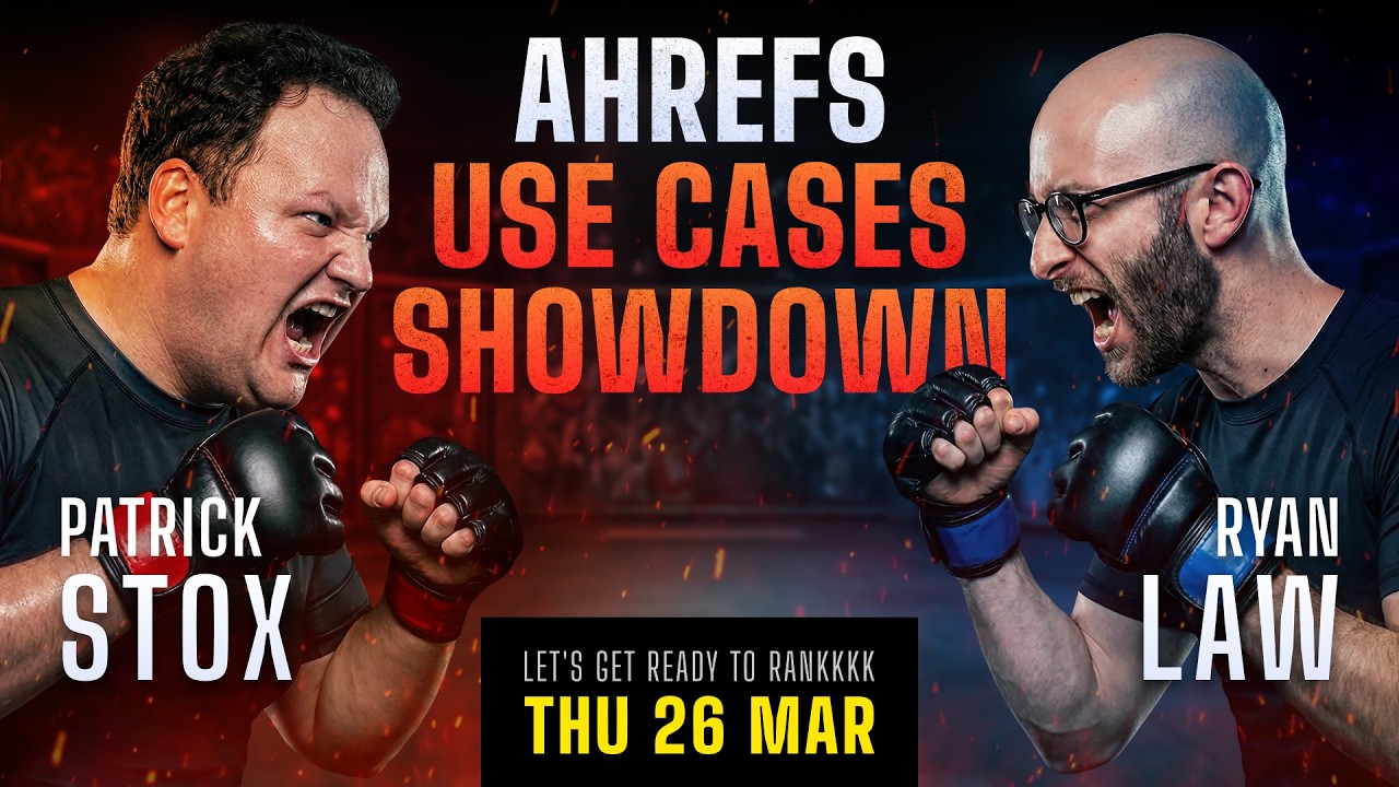 Patrick Stox vs Ryan Law - Ahrefs Use Cases Showdown thumbnail