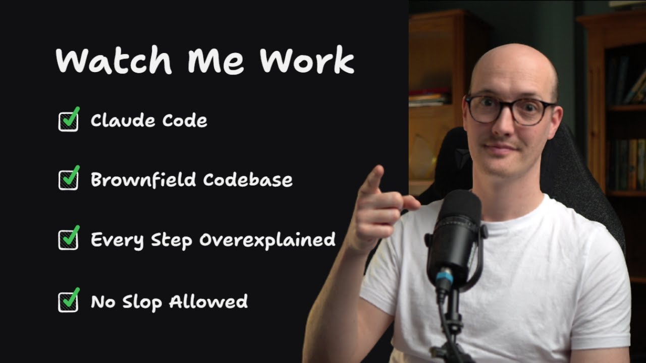 Building a REAL feature with Claude Code: every step explained thumbnail