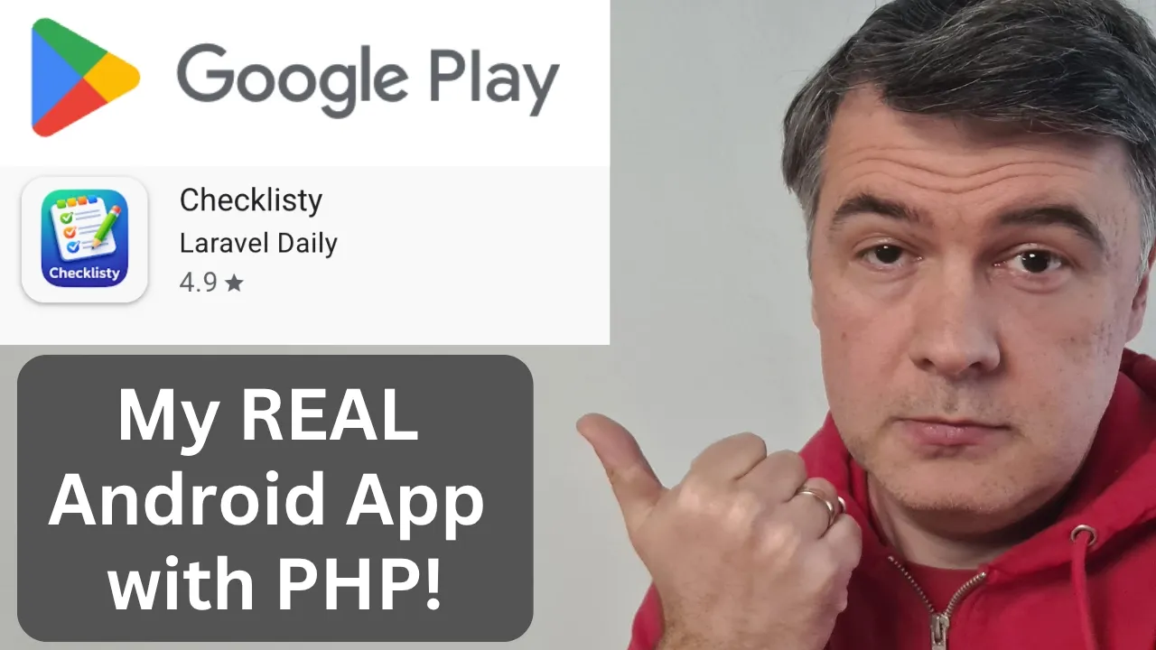 NativePHP: My Android App is on Play Store! (+new YouTube channel) thumbnail