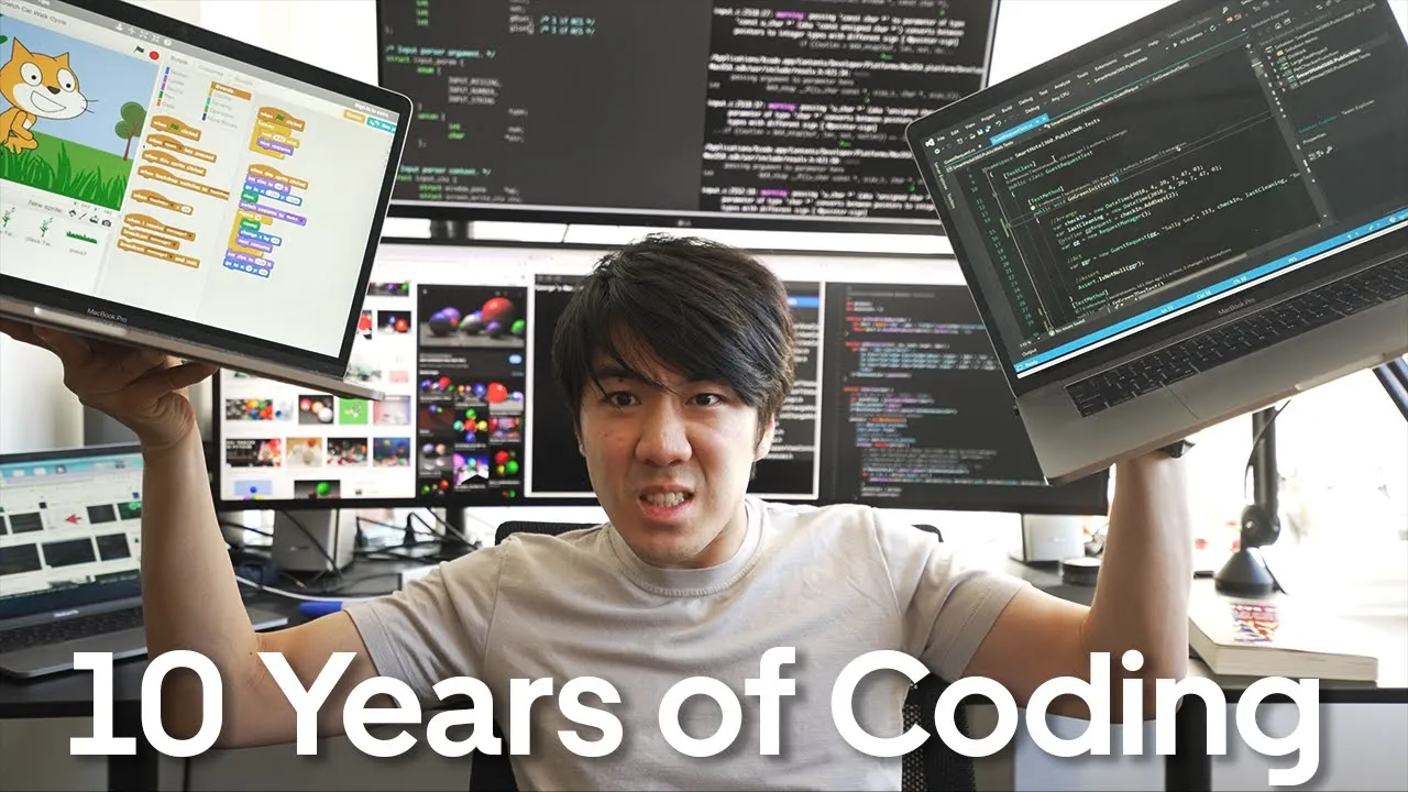 10 years of coding in 13 minutes thumbnail