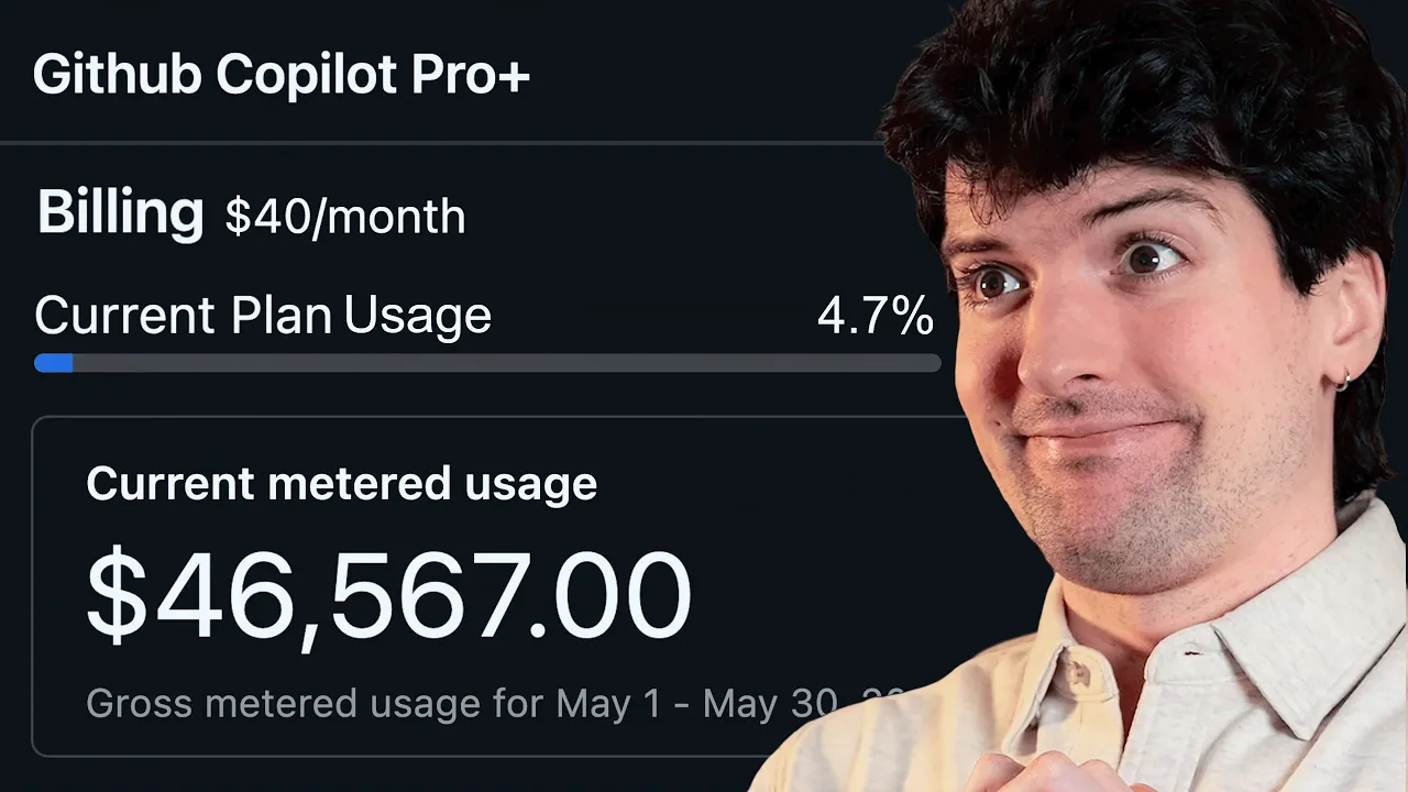 I exploited Copilot and burned $46,000 (it cost $40) thumbnail