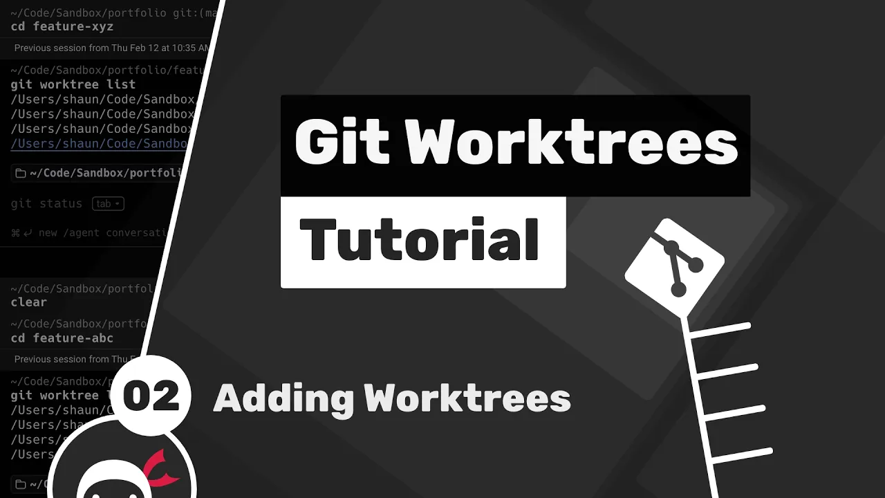 Git Worktrees Tutorial #2 - Adding Git Worktrees thumbnail