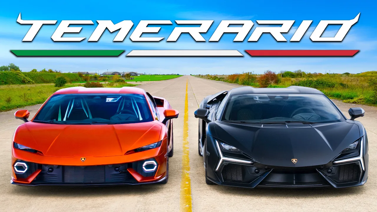 NEW Lambo V8 v V12: Temerario v Revuelto DRAG RACE thumbnail