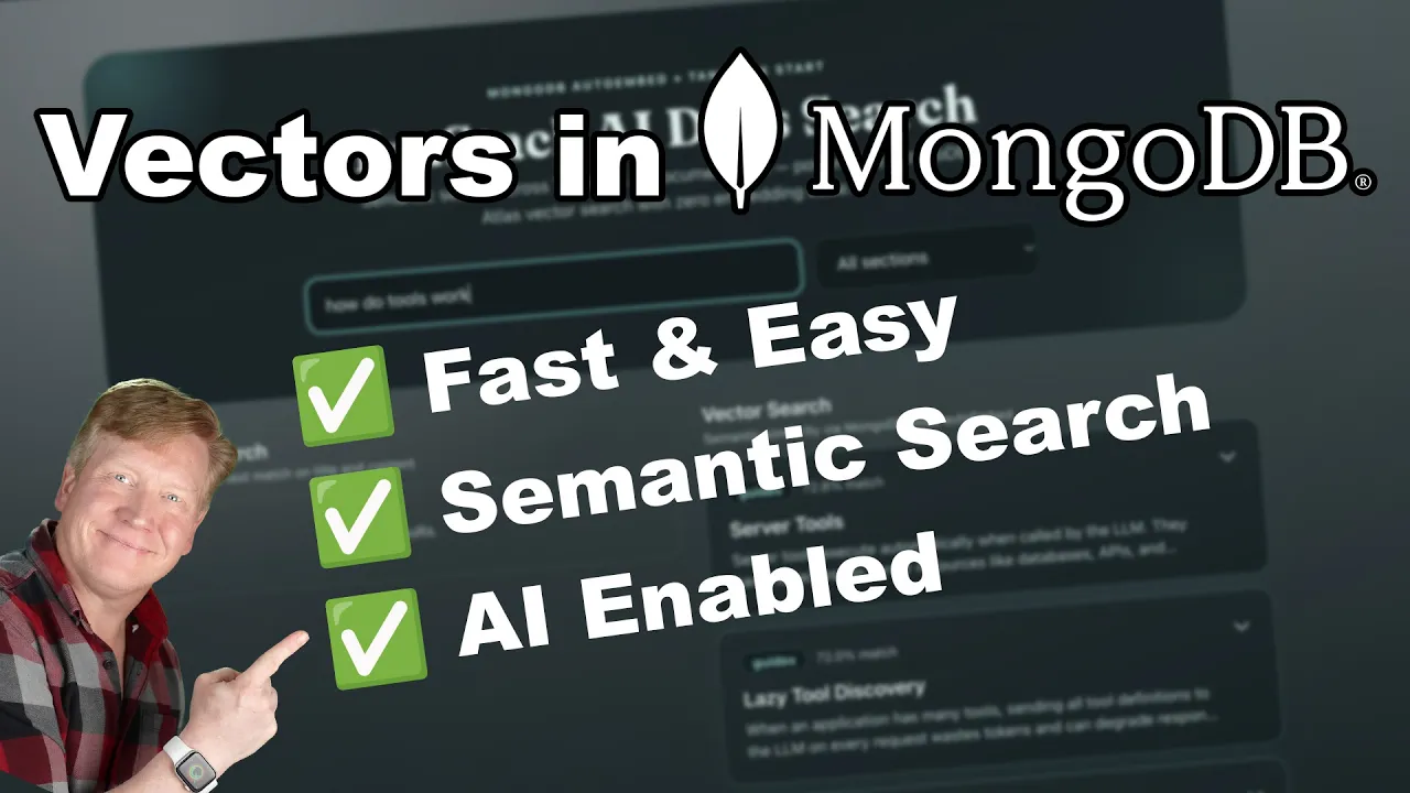 MongoDB Takes Over Embeddings — You Write Nothing thumbnail