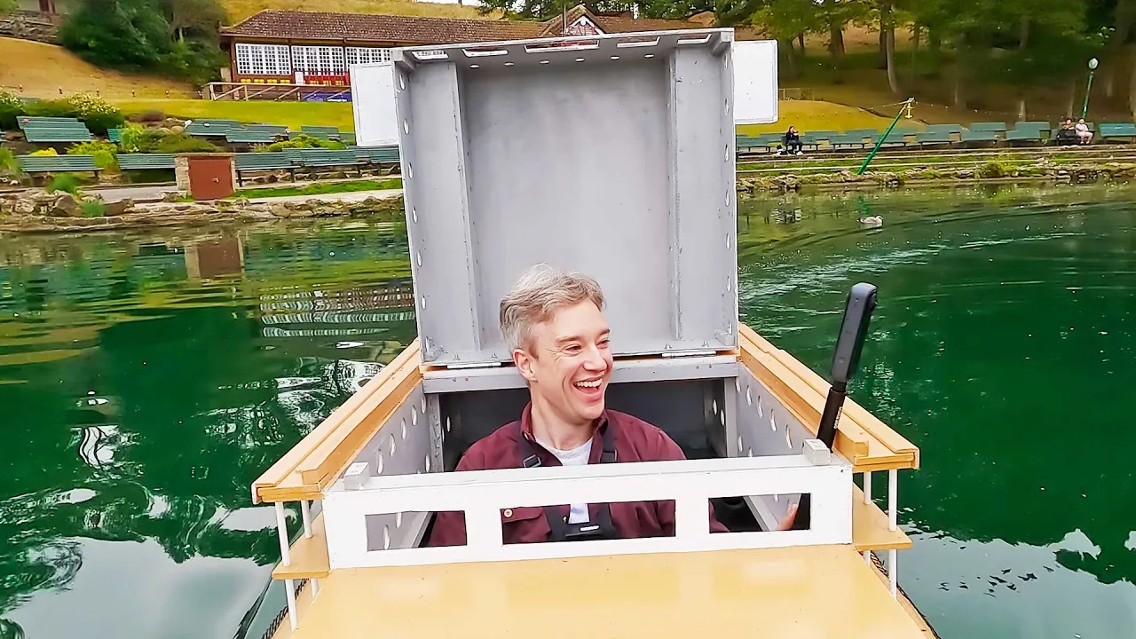 Hello from inside a tiny boat. thumbnail