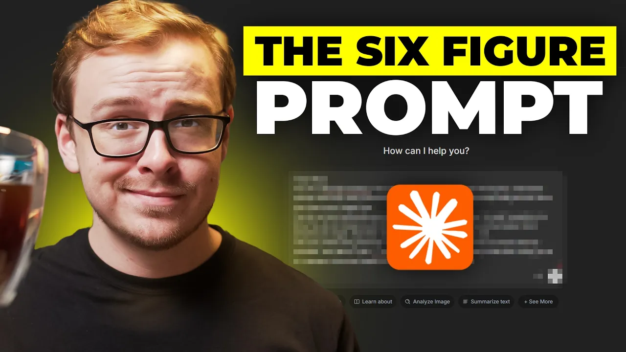 One Claude AI Prompt Made Me Six Figures A Month — Here's the Exact One thumbnail