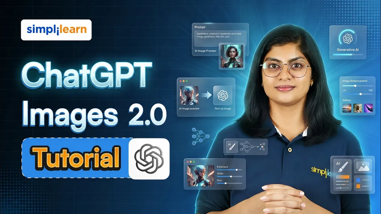ChatGPT Image 2.0 Tutorial | OpenAI’s New Image Model Explained | ChatGPT Image 2.0 | Simplilearn thumbnail