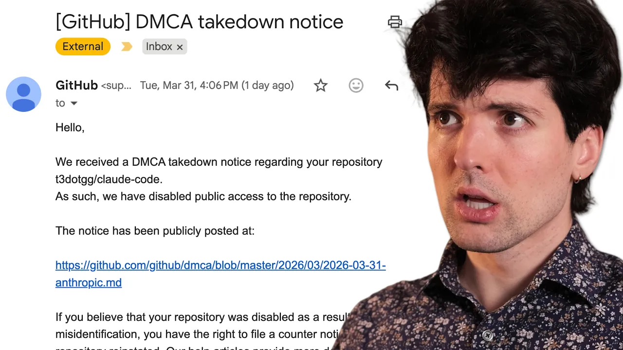 I got DMCA'd by Anthropic (not a joke) thumbnail