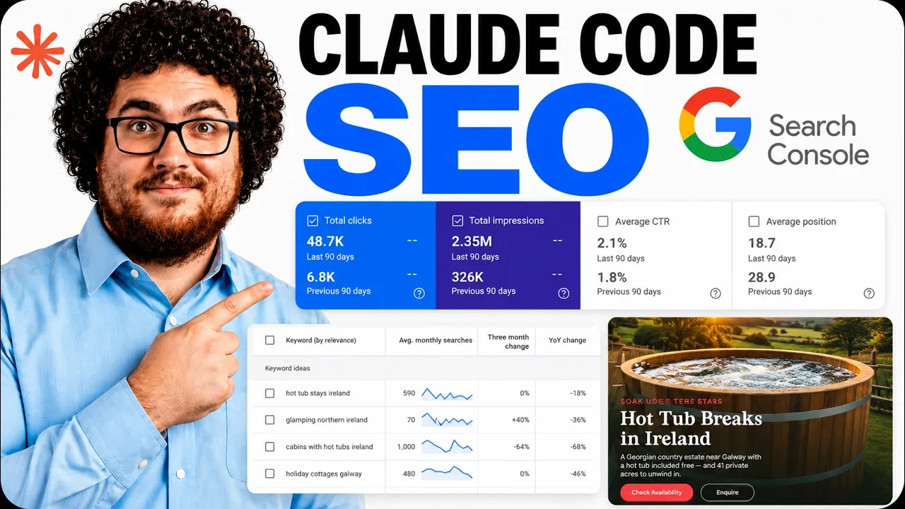 Claude Code SEO: Find UNLIMITED Keywords FOR FREE (steal this) thumbnail