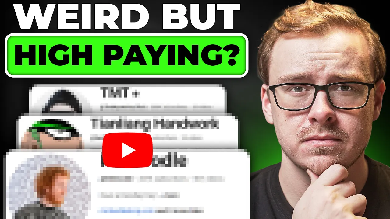 7 Weird YouTube Channels Everyone Ignores But Makes Five Figures a Month thumbnail