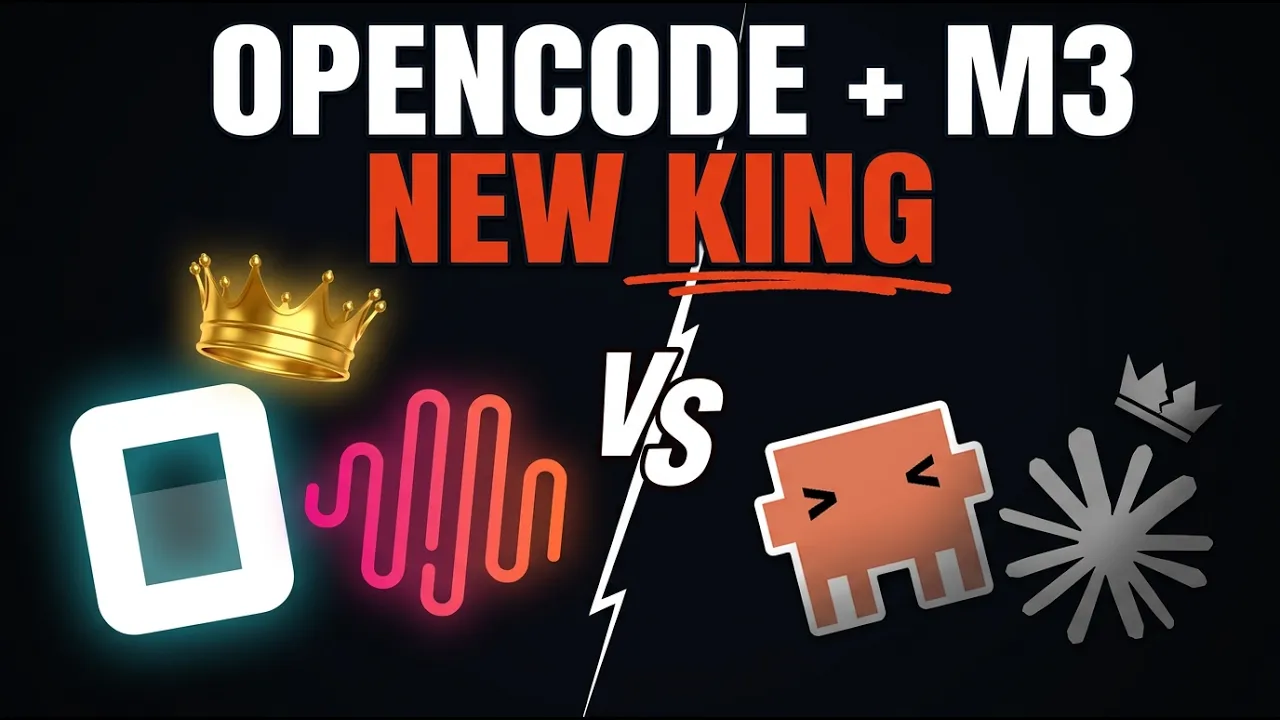 MiniMax M3 + OpenCode is the NEW KING of AI Coding (Open Source) thumbnail