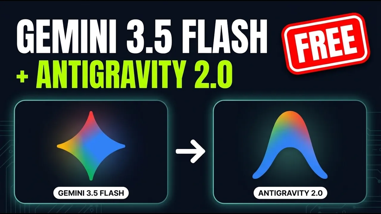 Gemini 3.5 Flash + Antigravity 2.0 = INSANE Coding (FREE) thumbnail